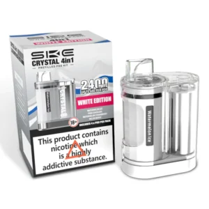 White Edition SKE Crystal 4 in 1 2400 Pod Kit Prefilled