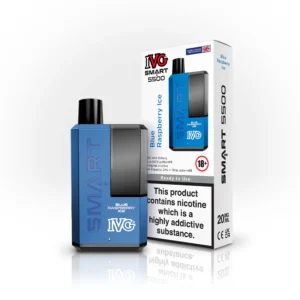 BLUE RASPBERRY ICE IVG Smart 5500 Disposable Vape Kit